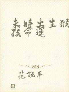 未时出生猴的男孩命运