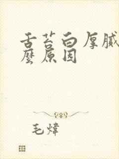 舌苔白厚腻是什么原因