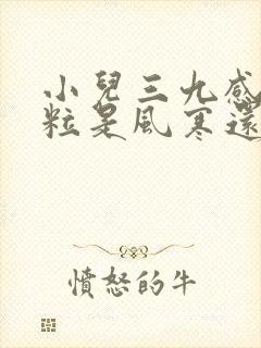 小儿三九感冒颗粒是风寒还是风热封面