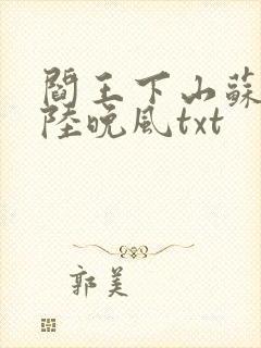 阎王下山苏文,陆晚风txt
