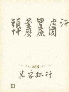 头晕冒虚汗心慌什么原因封面