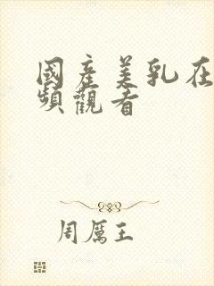 国产美乳在线视频观看