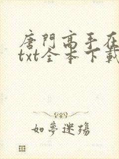 唐门高手在异世txt全本下载