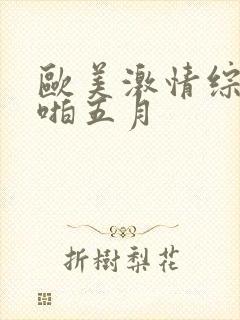 欧美激情综合啪啪五月