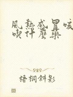 风热感冒咳黄痰吃什么药封面