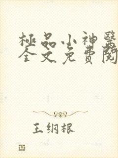 极品小神医小说全文免费阅读