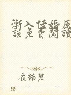 渐入佳婚原著小说免费阅读封面