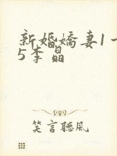 新婚娇妻1一25李晶封面