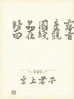 精品国产露脸对白在线观看