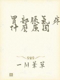 胃部胀气疼痛是什么原因封面