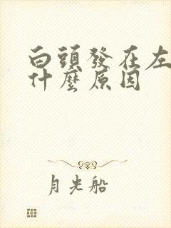 白头发在左边是什么原因