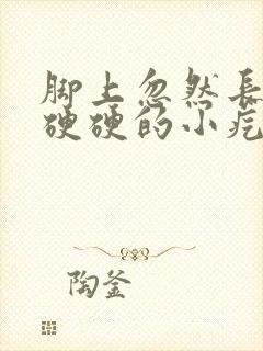 脚上忽然长了个硬硬的小疙瘩