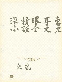 深情眼耳东兔子小说全文免费阅读封面