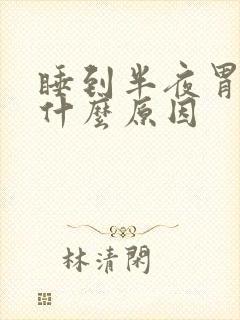 睡到半夜胃就疼什么原因封面