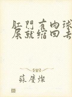 肛门有肉球拉完屎就缩回去封面