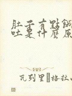 肚子有点饿就想吐是什么原因