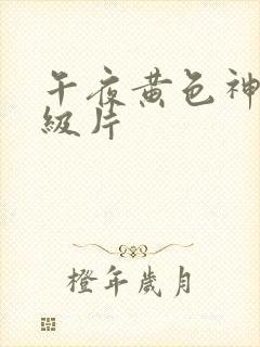 午夜黄色神马一级片