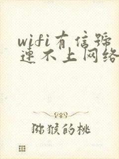 wifi有信号连不上网络