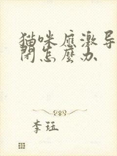 猫咪应激导致尿闭怎么办封面