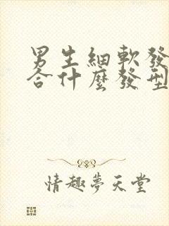 男生细软发质适合什么发型