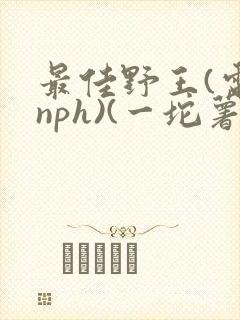 最佳野王(电竞nph)(一坨薯饼)_无拼音封面