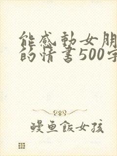 能感动女朋友哭的情书500字