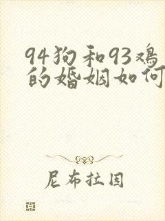 94狗和93鸡的婚姻如何封面