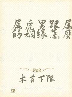 属虎男跟属马女的姻缘怎么样封面