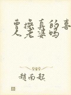 曹操真的喜欢别人老婆吗封面