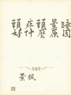 头疼头晕睡眠不好什么原因