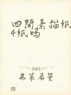 四开素描纸是a4纸吗