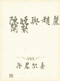 陈晓与赵丽颖的关系