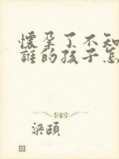 怀孕了不知道是谁的孩子怎么办封面