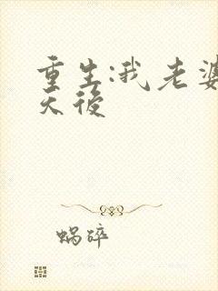 重生:我老婆是天后封面