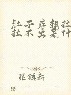 肚子疼想拉稀又拉不出是什么原因