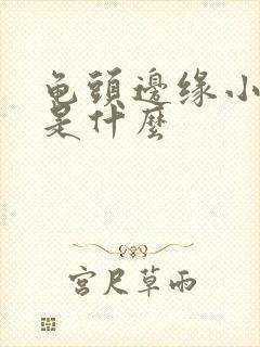 龟头边缘小肉粒是什么