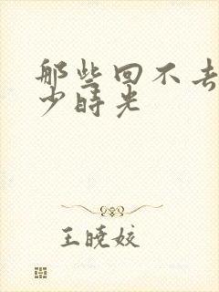 那些回不去的年少时光