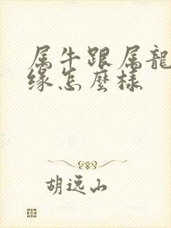 属牛跟属龙的姻缘怎么样