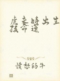 虎未时出生的男孩命运