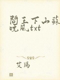 阎王下山苏文陆晚风txt封面