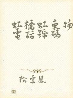 虹桥虹东物流的电话号码