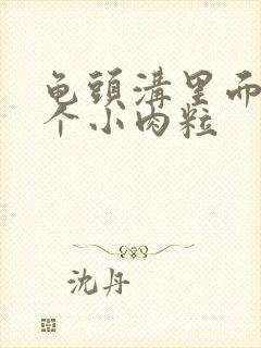 龟头沟里面有几个小肉粒