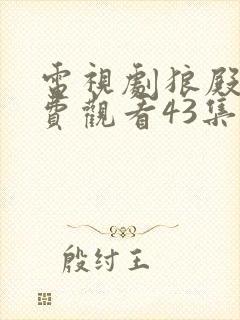 电视剧狼殿下免费观看43集封面