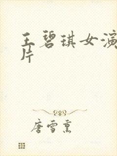 王碧琪女演员照片封面