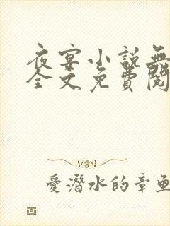 夜宴小说无删减全文免费阅读封面