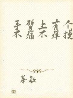 手臂上有个疙瘩不痛不痒摸起来硬硬