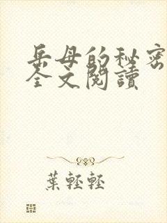 岳母的秘密小说全文阅读