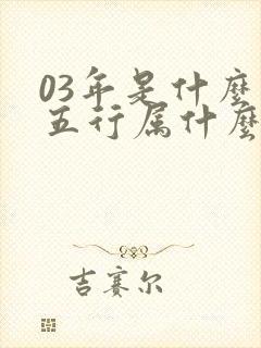 03年是什么命五行属什么命