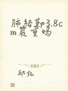 肺结节3.8cm严重吗