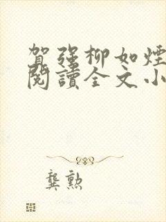 贺强柳如烟免费阅读全文小说封面